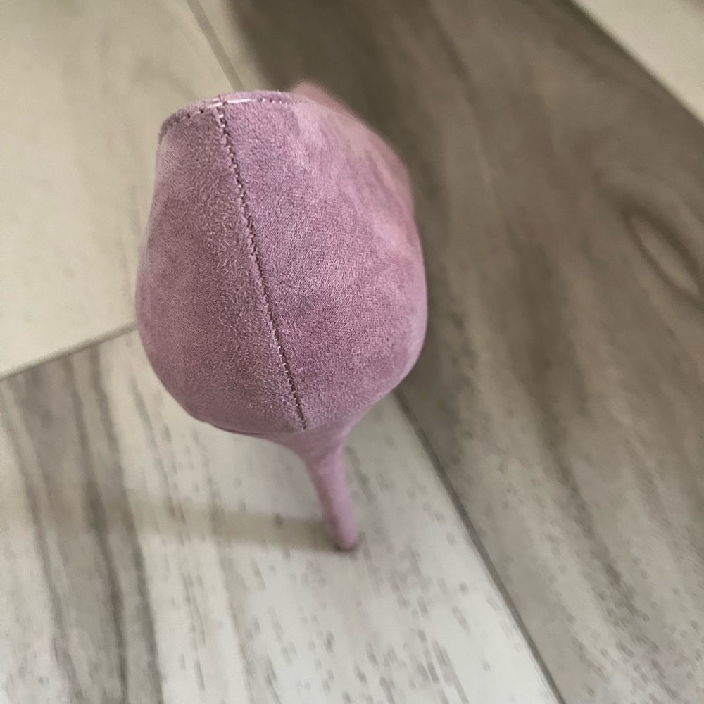 Elegant lavender Suede Women's Heels - Picture 3 of 4